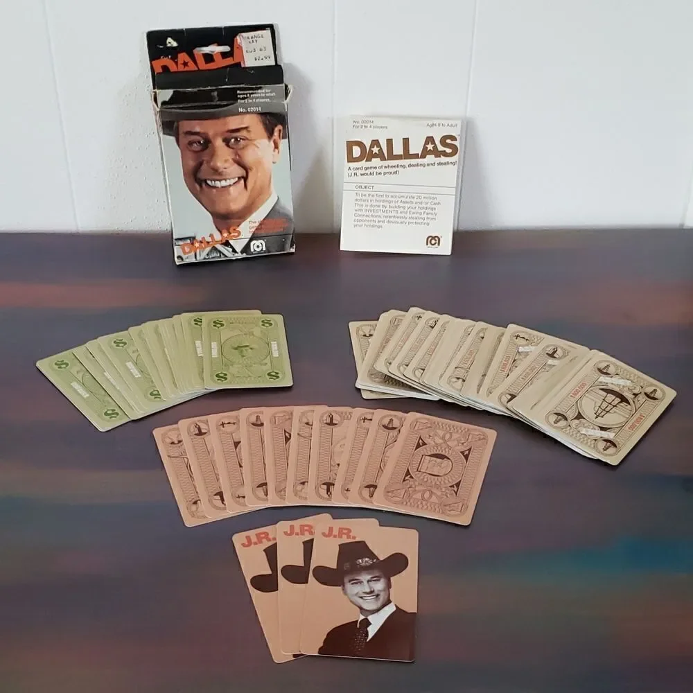 Vintage 1980 DALLAS Card Game - J R Ewing